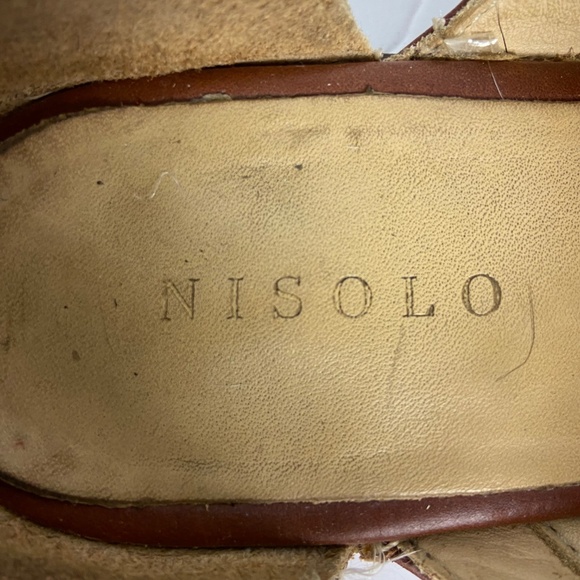 Nisolo Leather D’Orsay Flats Women’s 8.5 • Cognac Brown Minimalist Slip-On Shoes - Picture 9 of 10
